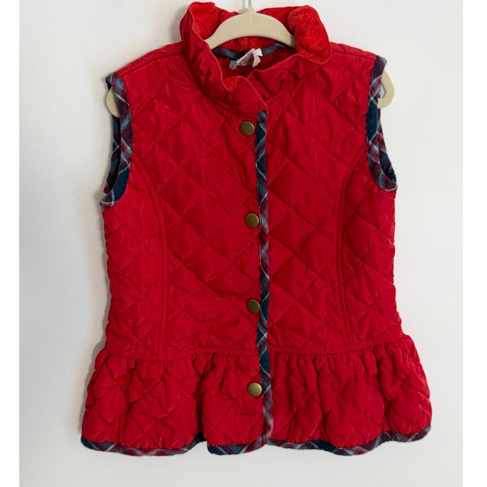 Bella Bliss Red Quilted Vest size 4